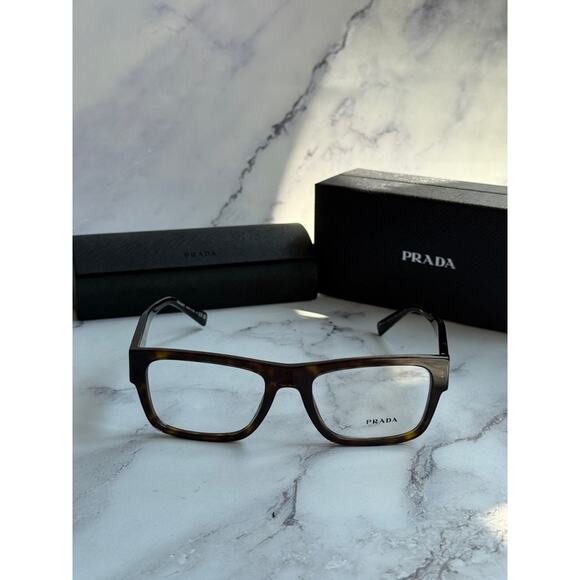 NEW Prada PR15YV Unisex Eyeglass Frames in Brown - Picture 2 of 5